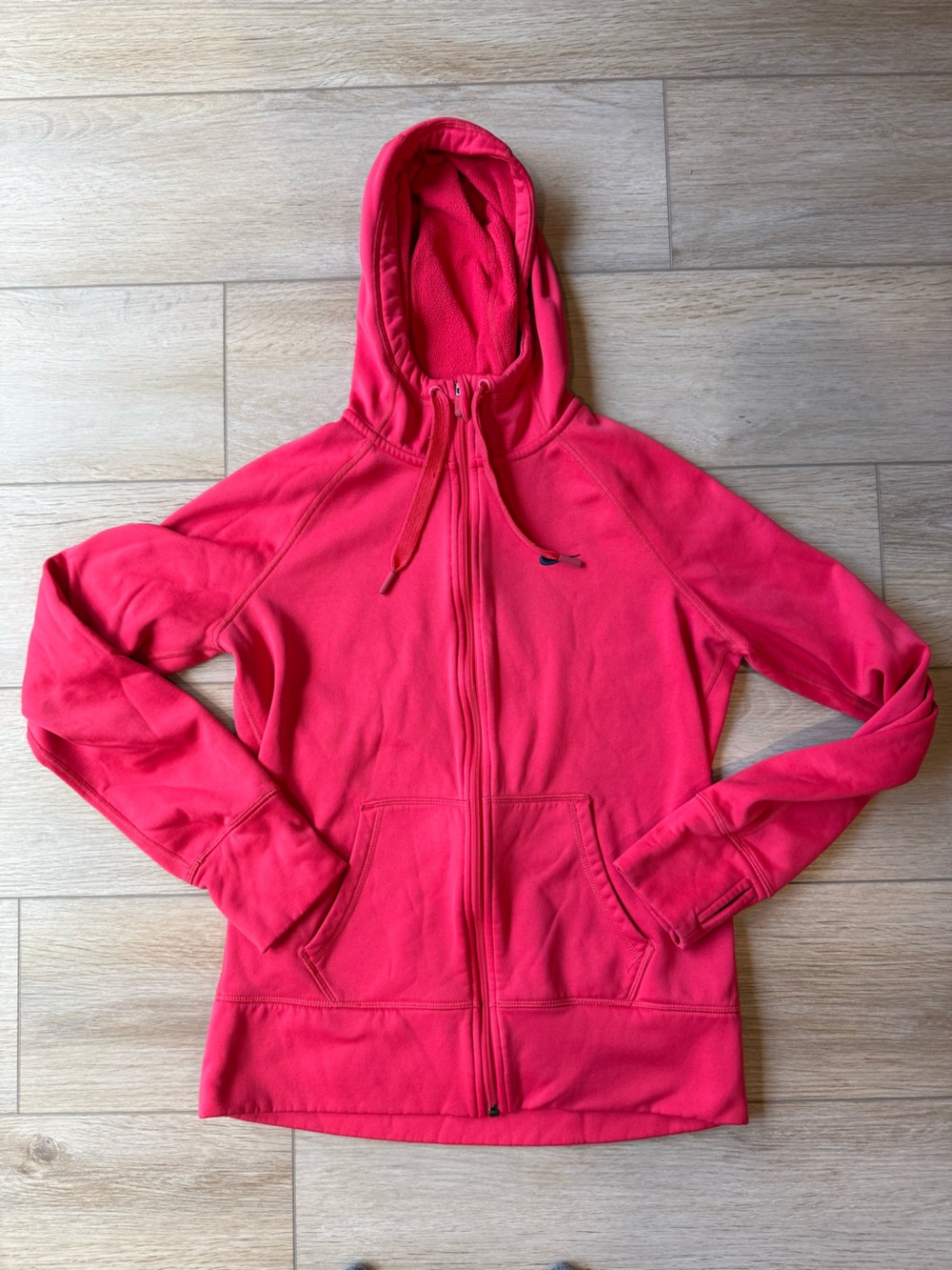 Nike Women's Bright Pink Full-Zip Hoodie Jacket